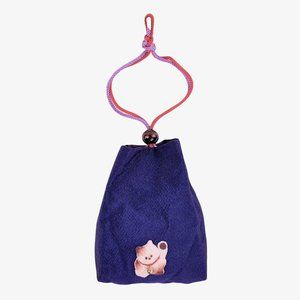 Japanese Mini Bag Pouch with Cat Design